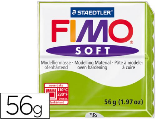 Pasta para modelar staedtler fimo soft 56 gr cor verde ma , Staedtler , 54666 , 4006608809652